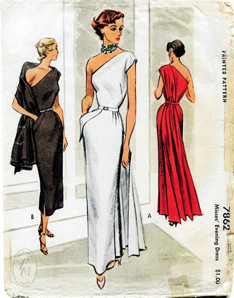 vintage evening dress patterns